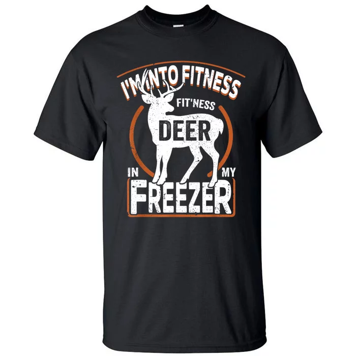 IM Into Fitness Deer Freezer Funny Dad Hunter Deer Hunting Tall T-Shirt