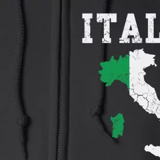 Italia Italy Flag Map Italian Italiano Family Full Zip Hoodie