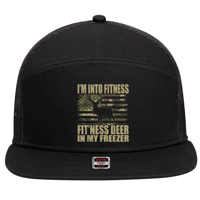 IM Into Fitness FitNess Deer In My Freezer 7 Panel Mesh Trucker Snapback Hat