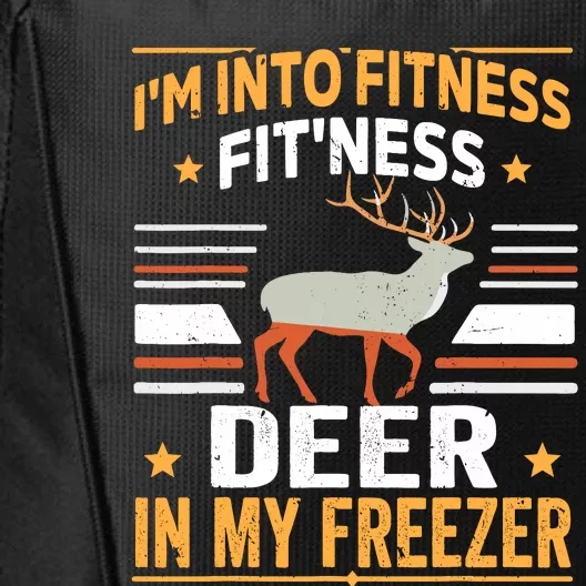 IM Into Fitness Deer Freezer Funny Dad Hunter Deer Hunting City Backpack