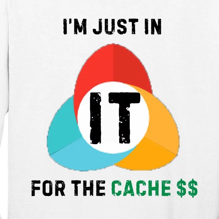 In It For The Cache$$ Tall Long Sleeve T-Shirt