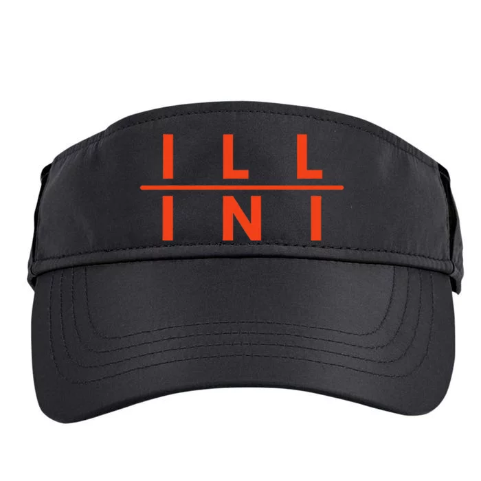 Illinois Il Fans Adult Drive Performance Visor