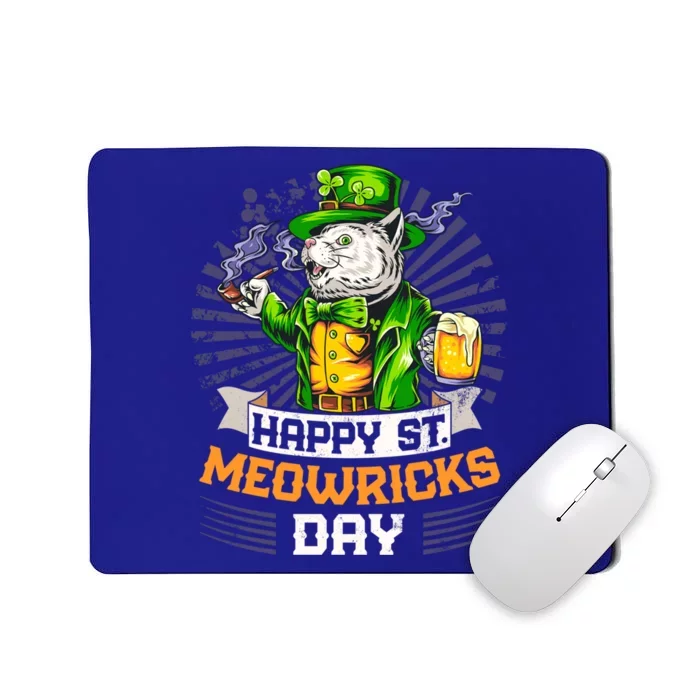 Irish Ing Funny St Patricks Day Cat Costume Funny Gift Mousepad