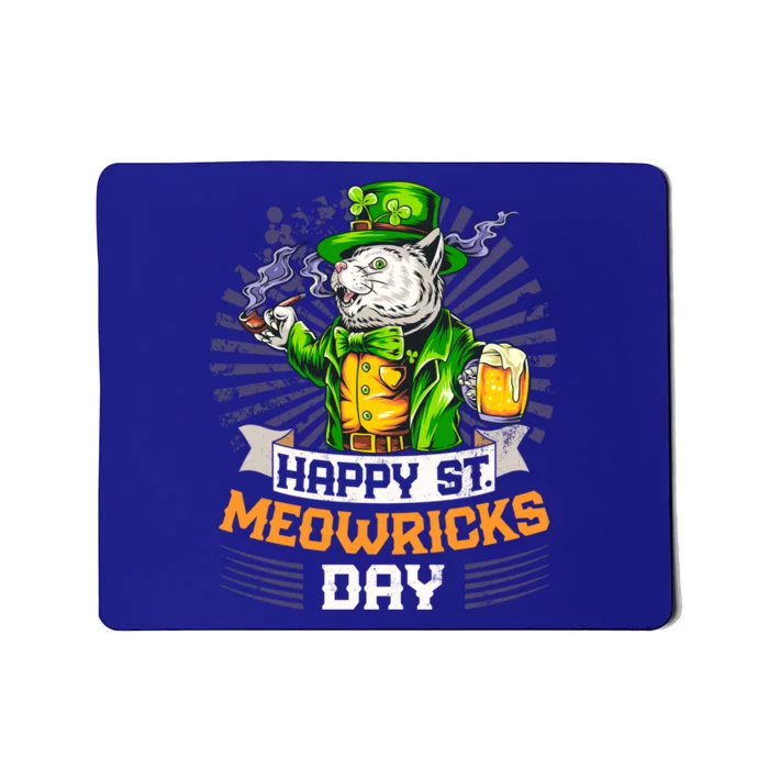 Irish Ing Funny St Patricks Day Cat Costume Funny Gift Mousepad