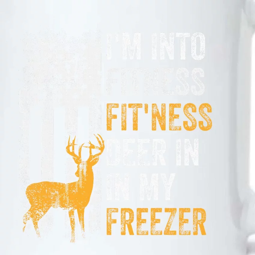 I'm Into Fitness Deer Freezer Funny Hunting Deer Hunter Black Color Changing Mug