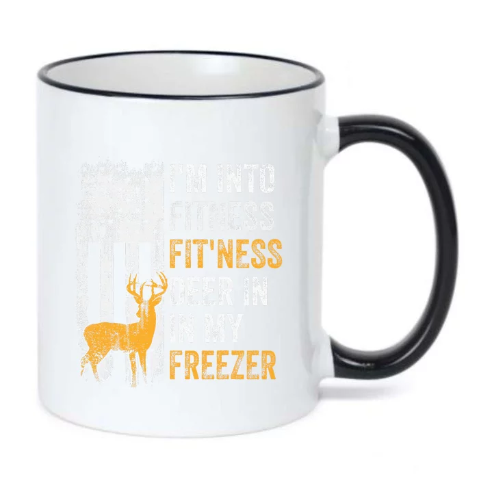 I'm Into Fitness Deer Freezer Funny Hunting Deer Hunter Black Color Changing Mug