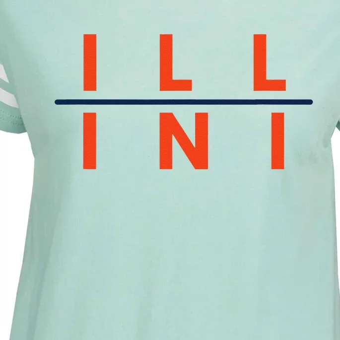 Illinois IL Fans Enza Ladies Jersey Football T-Shirt