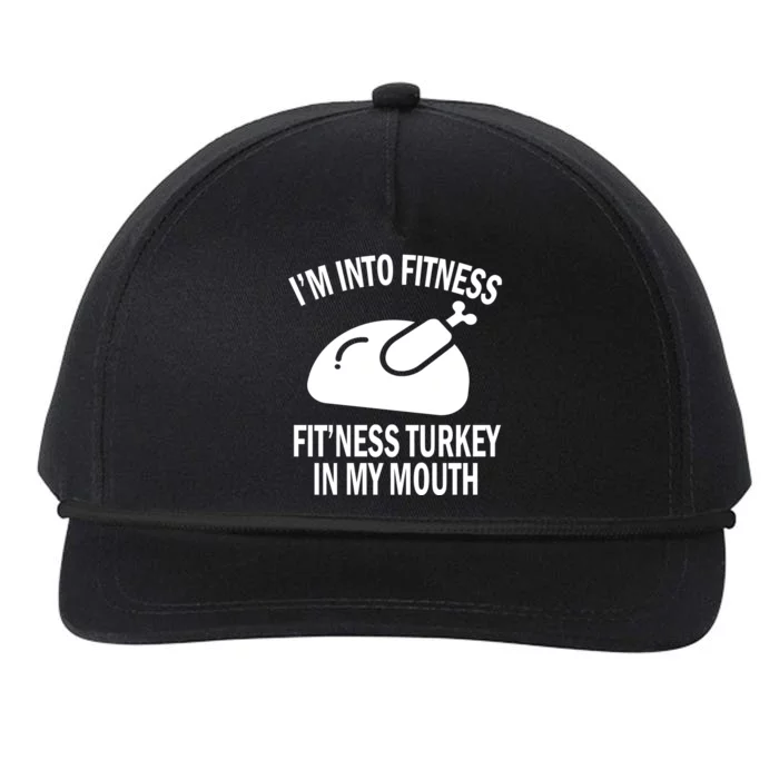 IM Into Fitness Funny Turkey Holiday Snapback Five-Panel Rope Hat