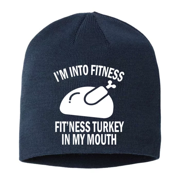 IM Into Fitness Funny Turkey Holiday 8 1/2in Sustainable Knit Beanie