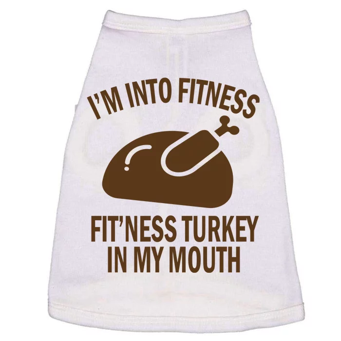 IM Into Fitness Funny Turkey Holiday Doggie Tank