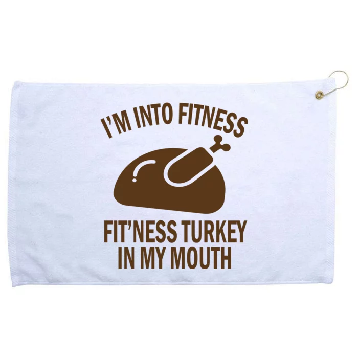 IM Into Fitness Funny Turkey Holiday Grommeted Golf Towel