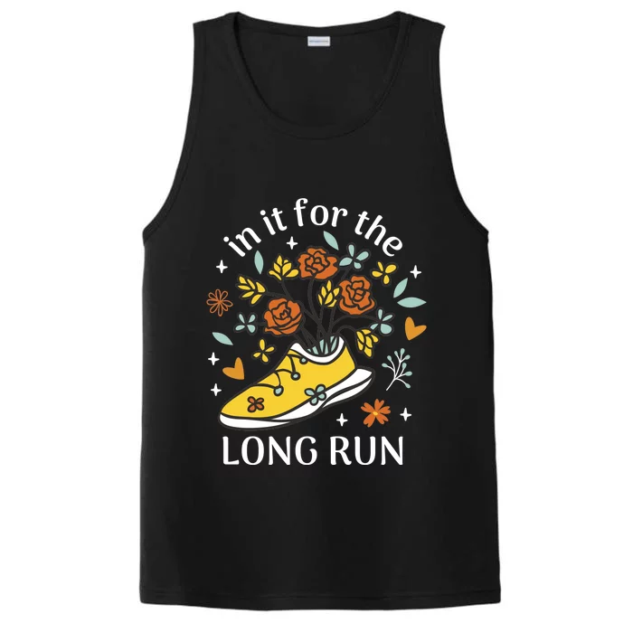 In It For The Long Run Floral Performance Tank