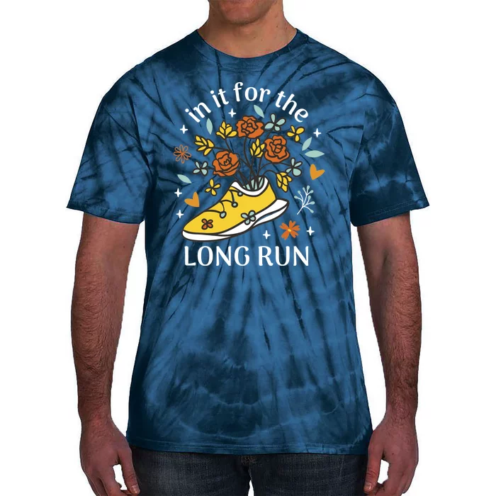 In It For The Long Run Floral Tie-Dye T-Shirt