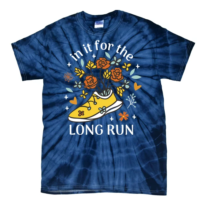 In It For The Long Run Floral Tie-Dye T-Shirt