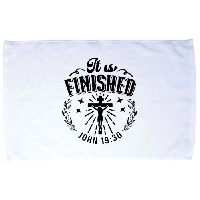 It Is Finished John 19:30 Microfiber Hand Towel