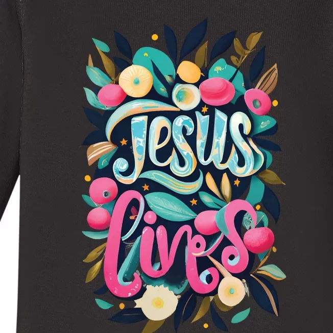 It Is Finished Resurrection Sunday Easter Christian Baby Long Sleeve Bodysuit