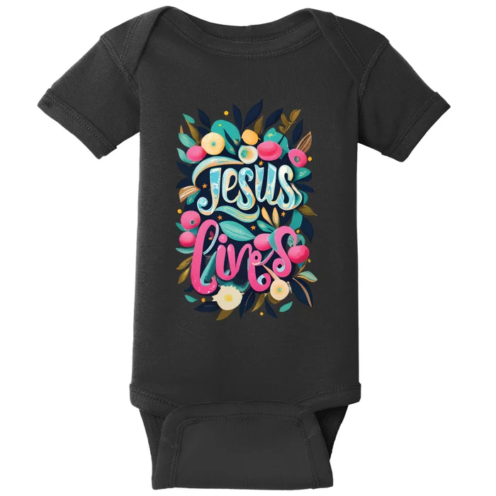 It Is Finished Resurrection Sunday Easter Christian Baby Bodysuit