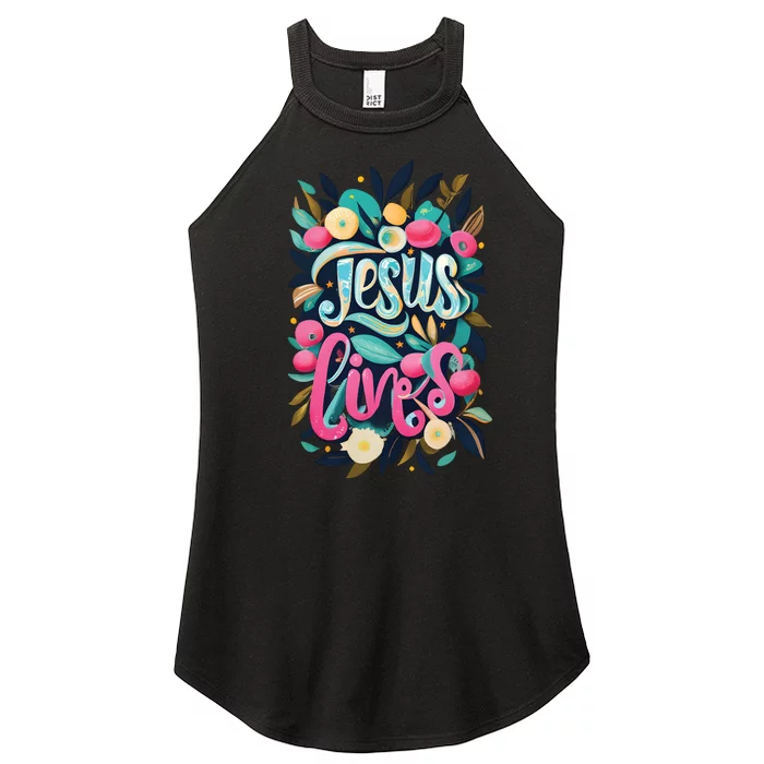 It Is Finished Resurrection Sunday Easter Christian Women’s Perfect Tri Rocker Tank