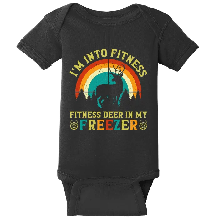 IM Into Fitness FitNess Deer In My Freezer Baby Bodysuit