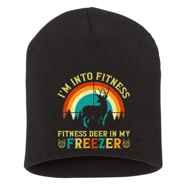 IM Into Fitness FitNess Deer In My Freezer Short Acrylic Beanie