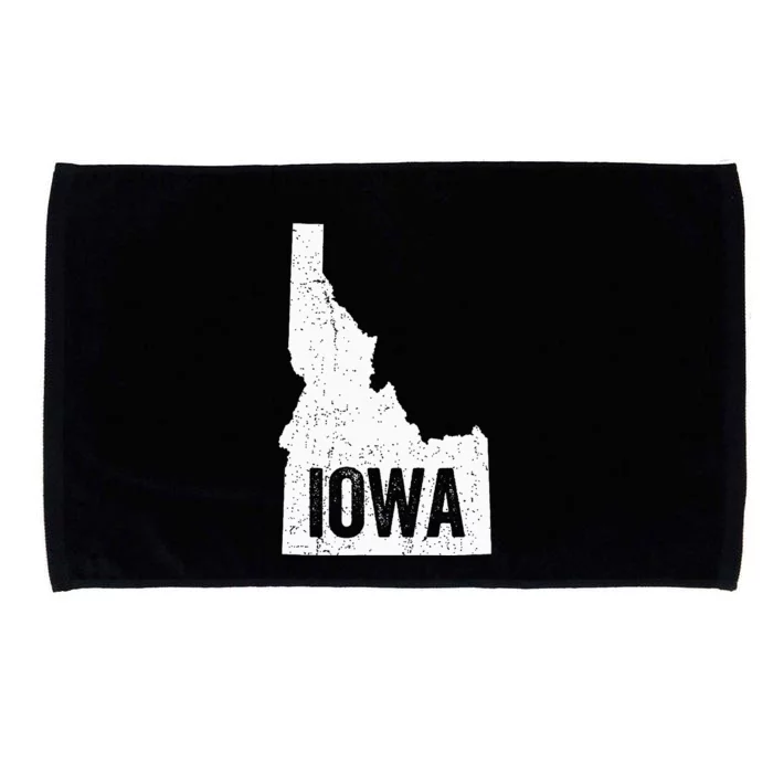 Idaho Iowa Funny Geography Mix Up Joke Idawa Pride Microfiber Hand Towel