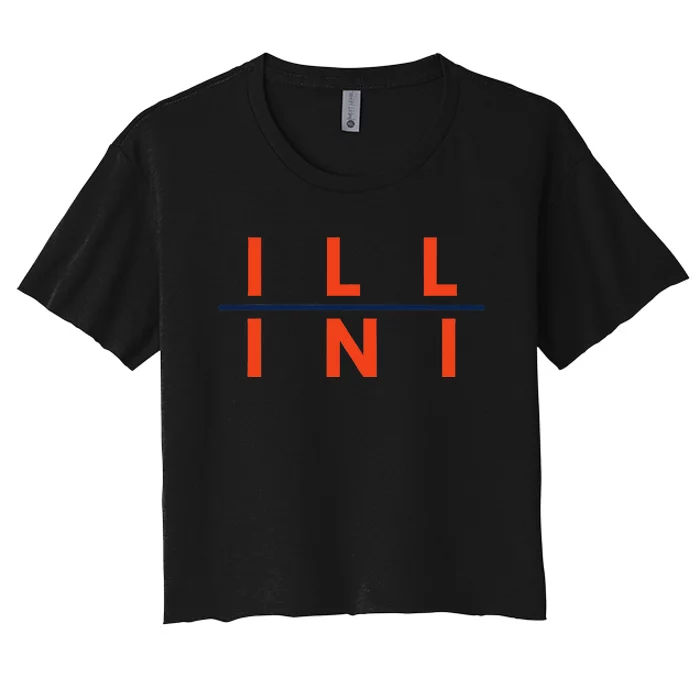 Illinois Il Fans Women's Crop Top Tee