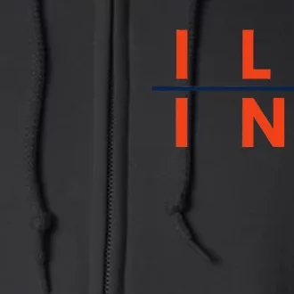 Illinois Il Fans Full Zip Hoodie