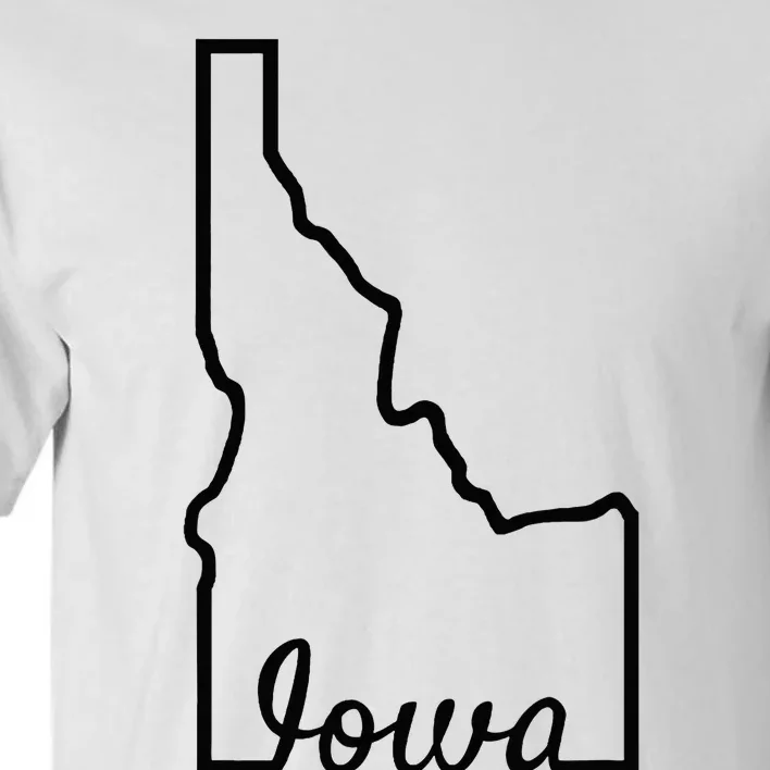 Idaho Iowa Funny Geography Mix Up Joke Idawa State Pride Tall T-Shirt