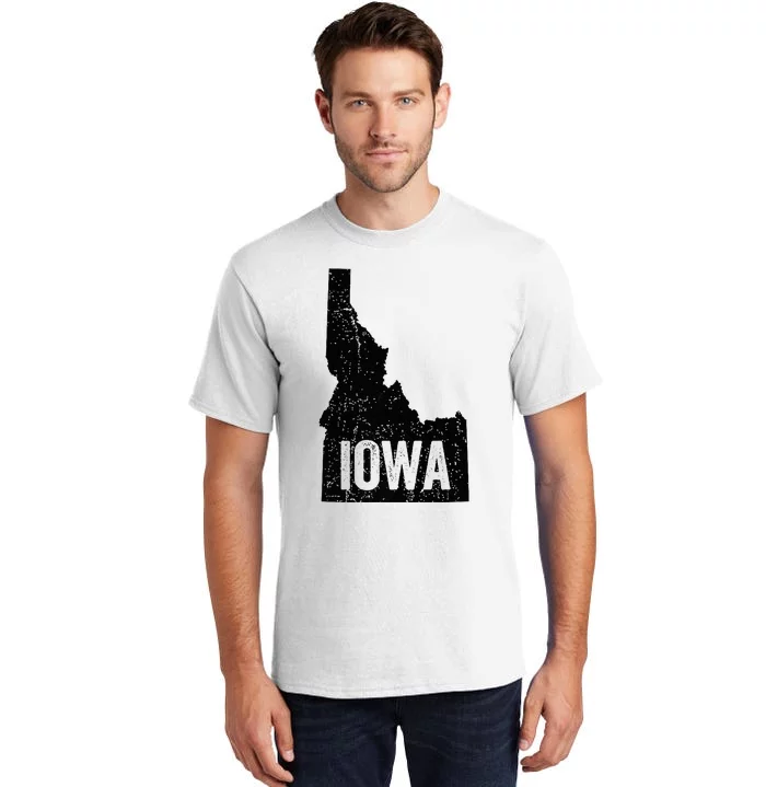 Idaho Iowa Funny Geography Mix Up Tall T-Shirt