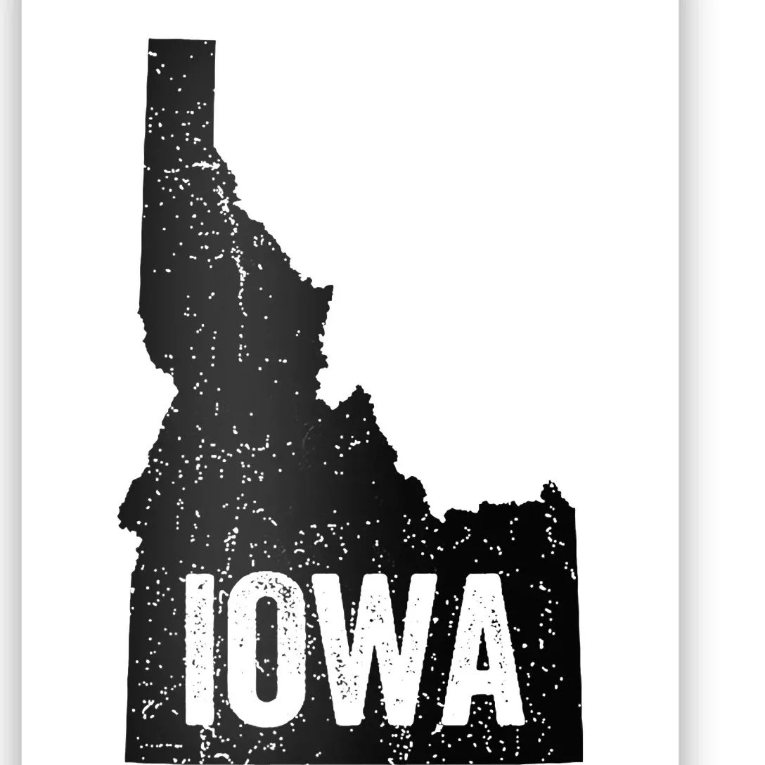 Idaho Iowa Funny Geography Mix Up Poster