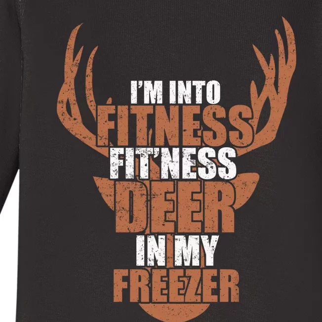 IM Into Fitness Deer Freezer Baby Long Sleeve Bodysuit