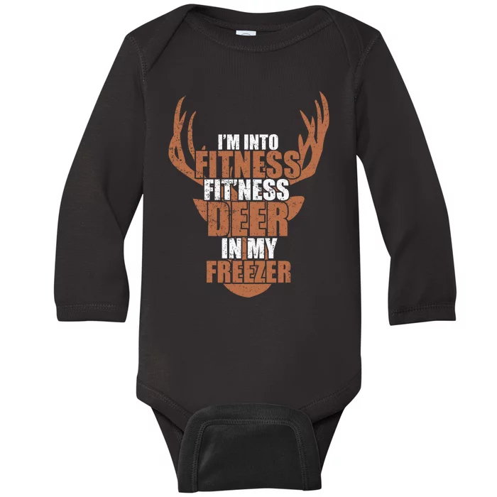 IM Into Fitness Deer Freezer Baby Long Sleeve Bodysuit