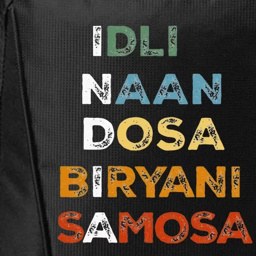 India Indian Food Culture Naan Dosa Biryani Funny Desi Humor City Backpack