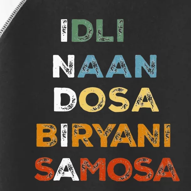 India Indian Food Culture Naan Dosa Biryani Funny Desi Humor Toddler Fine Jersey T-Shirt