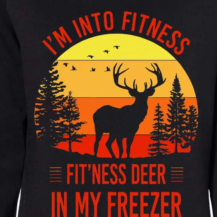 IM Into Fitness. FitNess Deer In My Freezer Womens California Wash Sweatshirt