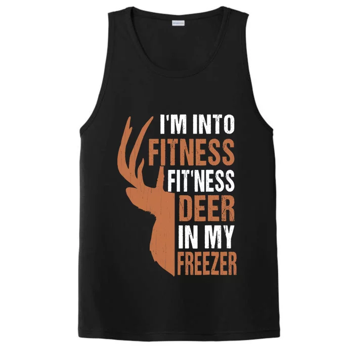 IM Into Fitness FitNess Deer In My Freezer Performance Tank