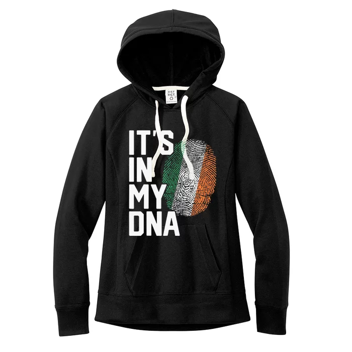 Ireland Irish Flag Heritage funny st.patrick's day Women's Fleece Hoodie