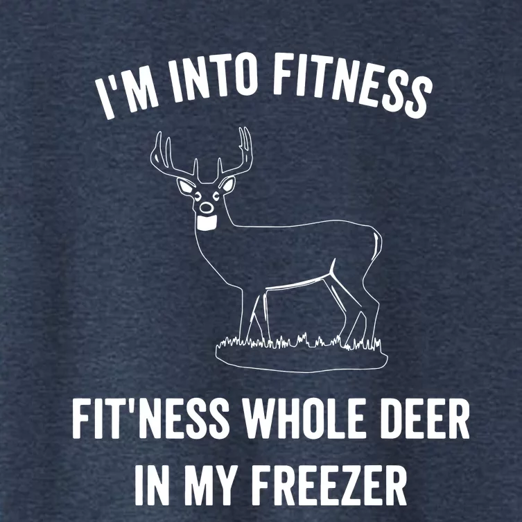 I'm Into Fitness Funny Joke Deer Hunting Gift For Hunters Women's Crop Top Tee