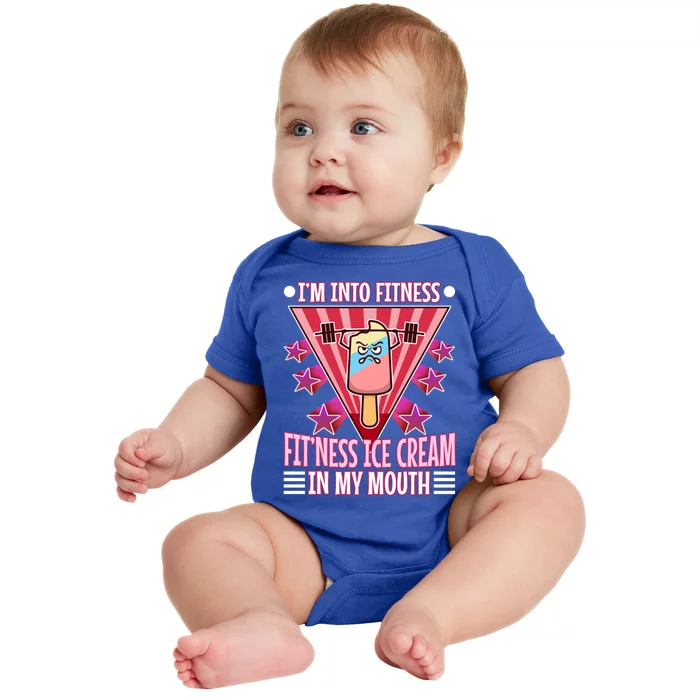 Im Into Fitness Ice Cream Great Gift Baby Bodysuit