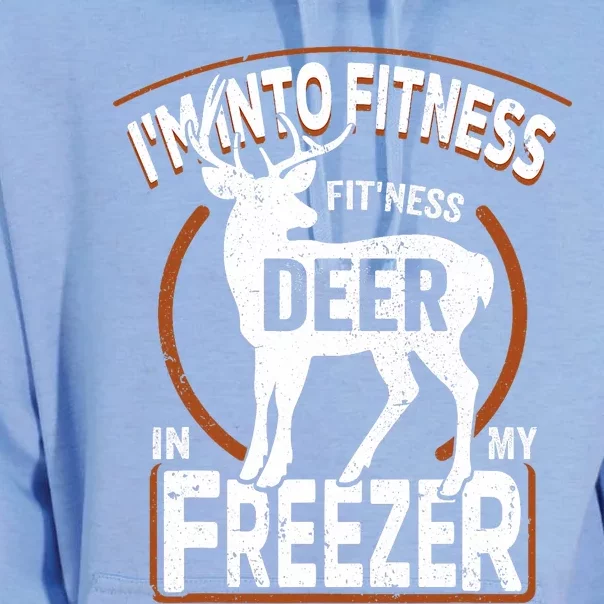 IM Into Fitness Deer Freezer Funny Dad Hunter Deer Hunting Unisex Surf Hoodie