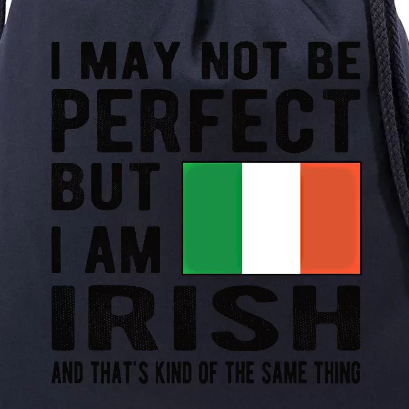 I'm Irish Flag Ireland Heritage Irish Roots Gift Drawstring Bag