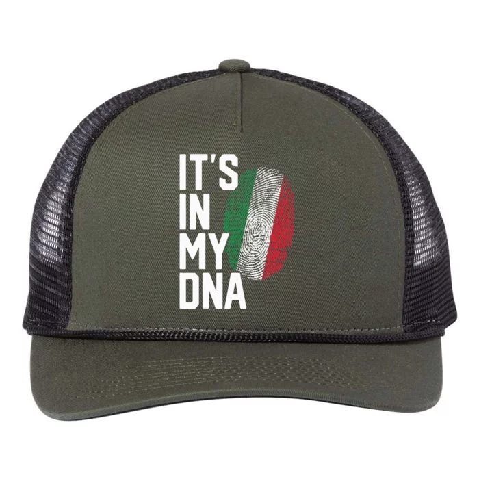 Italy Italian Flag Heritage Retro Rope Trucker Hat Cap