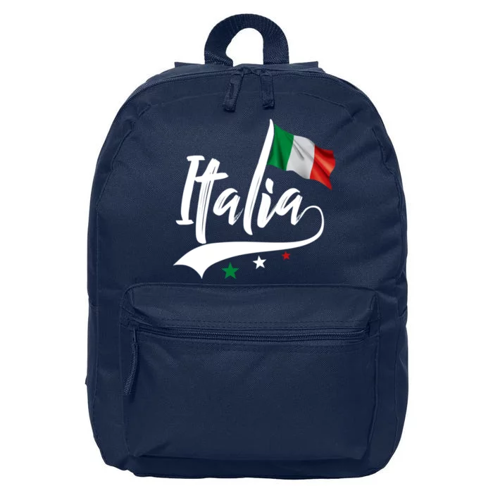 Italia Italian Flag Italy Italiano Heritage 16 in Basic Backpack