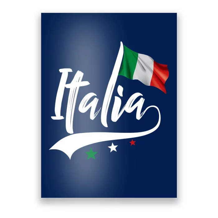 Italia Italian Flag Italy Italiano Heritage Poster