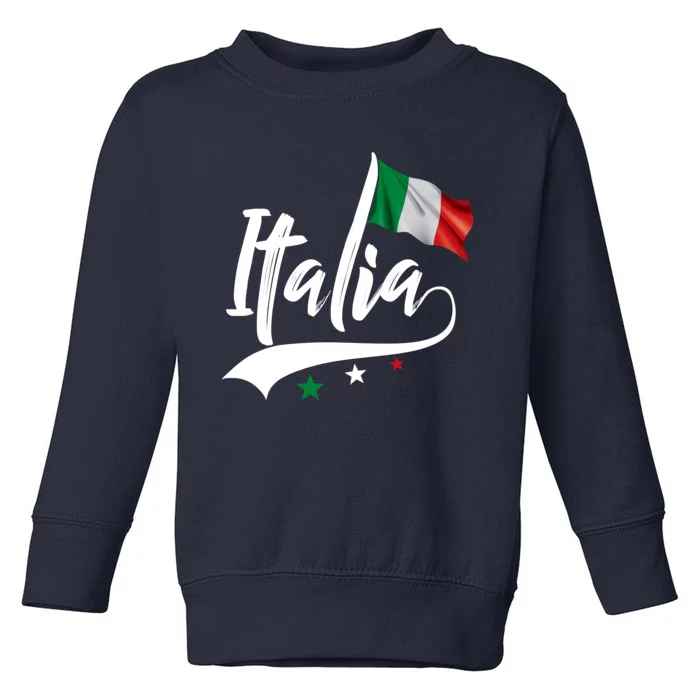 Italia Italian Flag Italy Italiano Heritage Toddler Sweatshirt