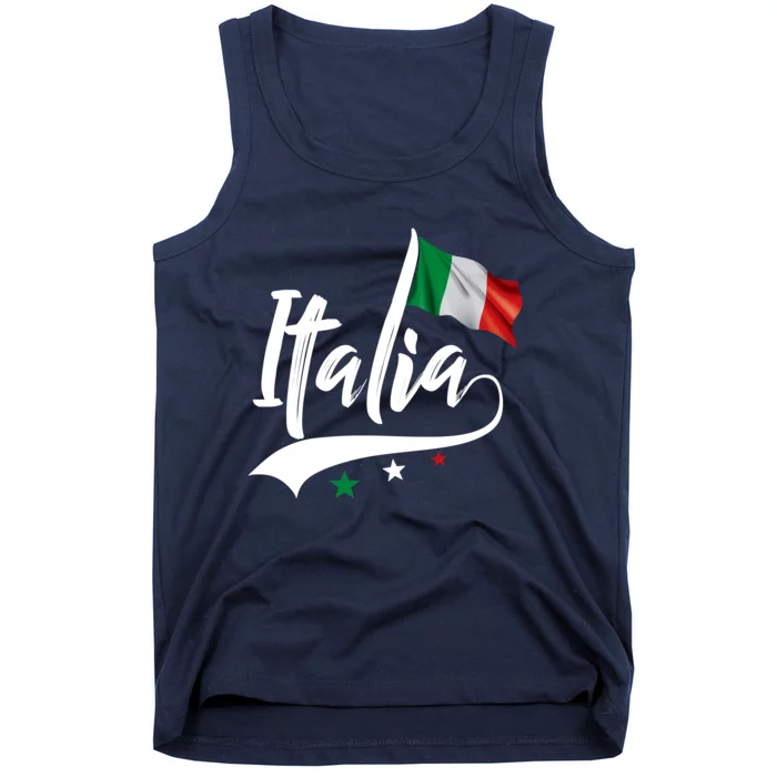 Italia Italian Flag Italy Italiano Heritage Tank Top