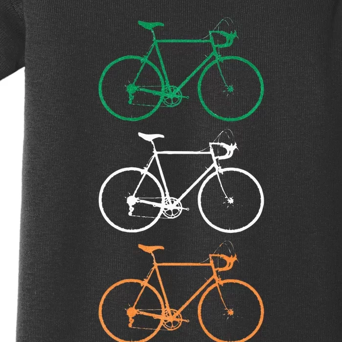 Ireland Irish Flag Cycling Bike Bicycle Riding Biking Baby Bodysuit