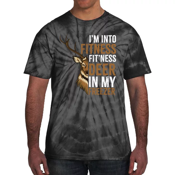 IM Into Fitness FitNess Deer In My Freezer Hunting Deer Tie-Dye T-Shirt