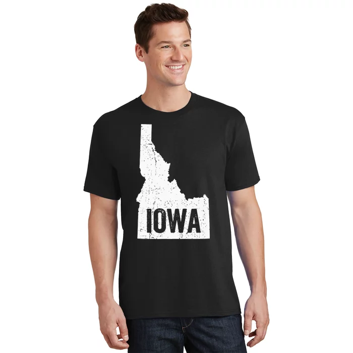 Idaho Iowa Funny Geography Mix Up T-Shirt