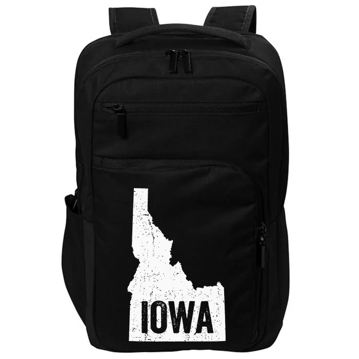 Idaho Iowa Funny Geography Mix Up Impact Tech Backpack